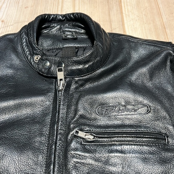 Fieldsheer Black Leather Motto Jacket - Picture 15 of 15